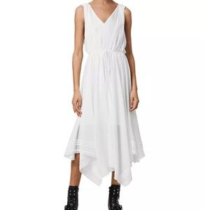 All saints Celeste dress white size 10